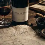 cepage cote du rhone : Grenache Syrah Mourvèdre, dégustation en verres