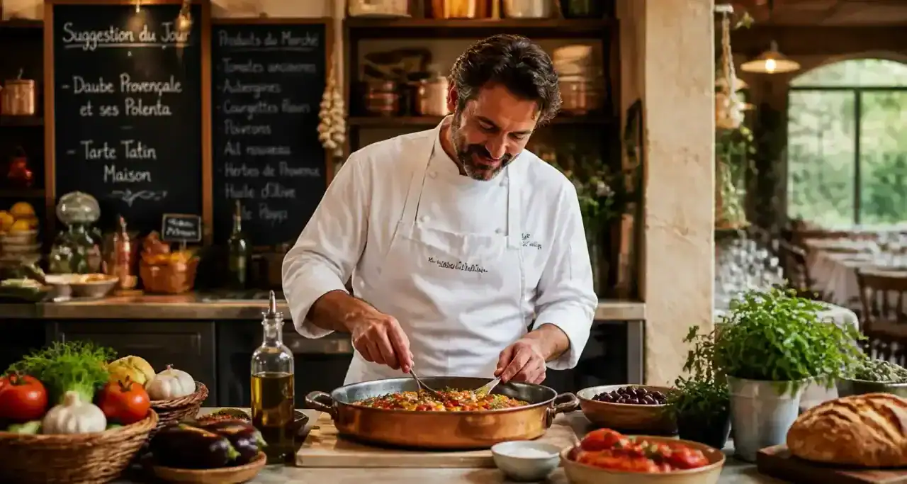 Chef en cuisine ouverte à Agde