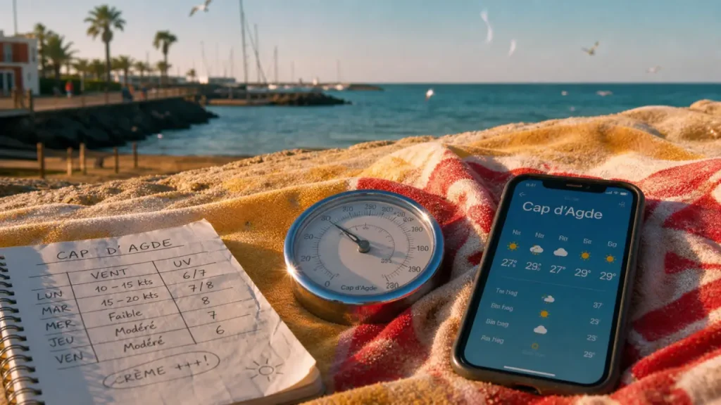 Météo Cap d’Agde : Prévisions détaillées, vigilance et écarts saisonniers expliqués
