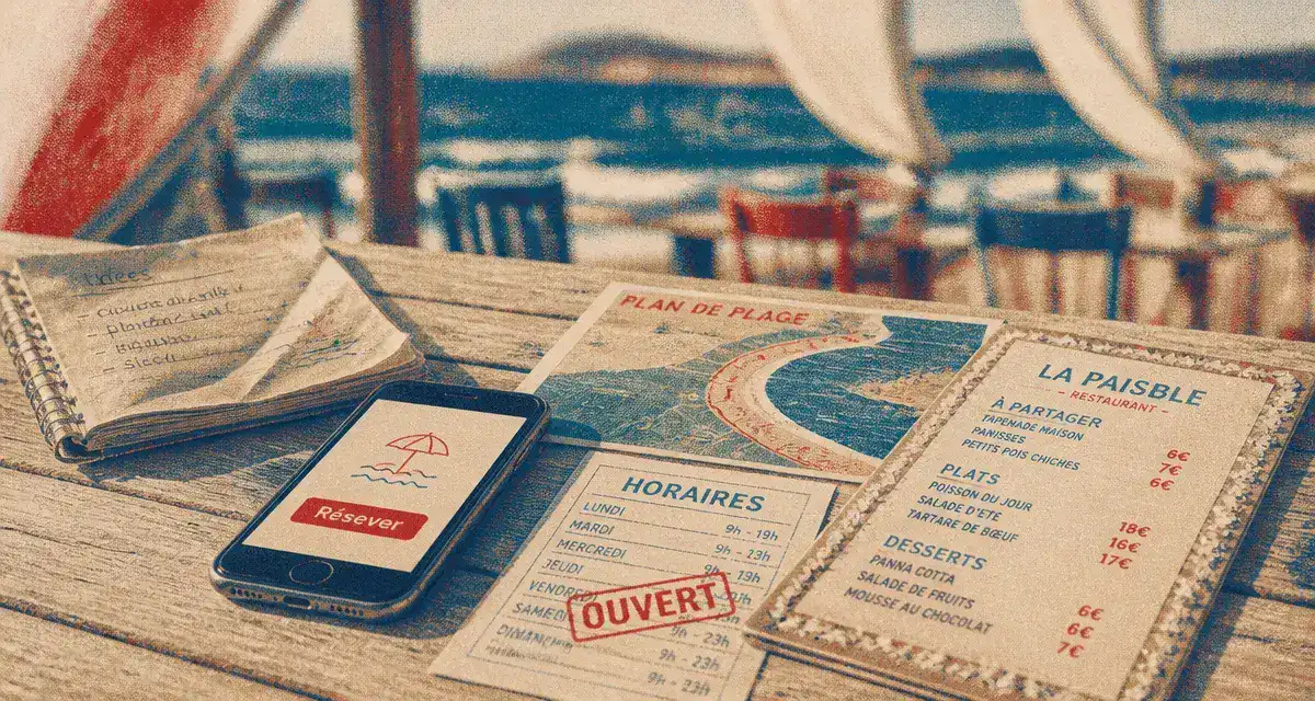 Restaurant de la plage : terrasse bord de mer, réservation et horaires