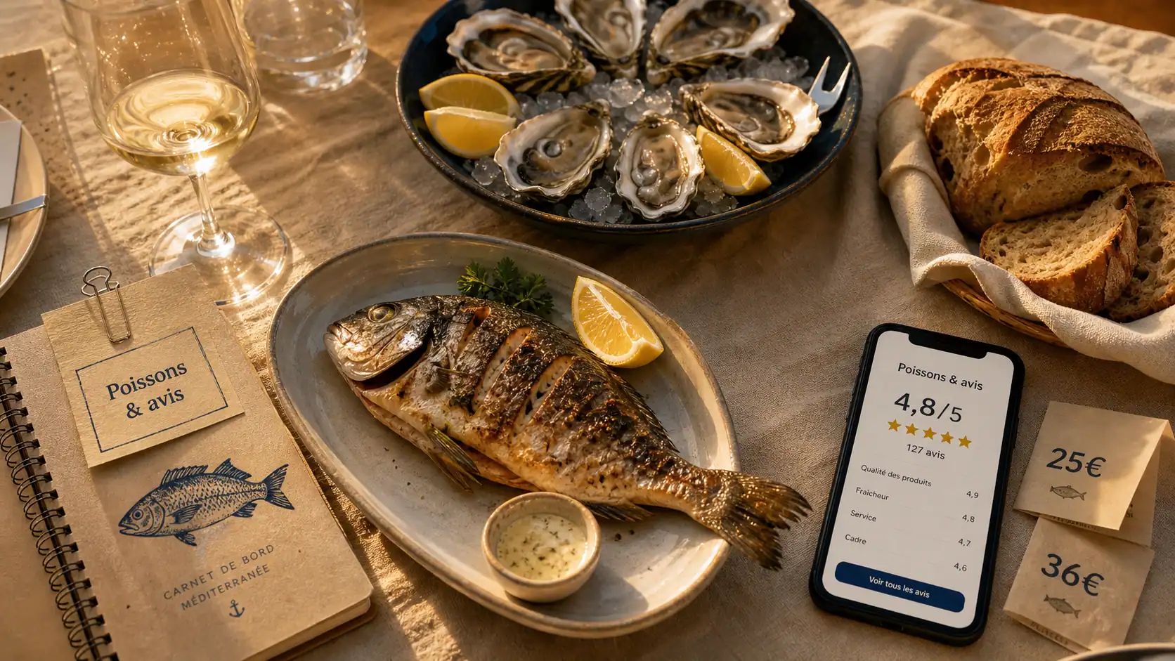 Restaurant la tamarissiere : poissons, avis et prix à comparer