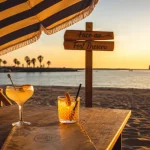 Restaurant plage cap d agde face au Fort Brescou