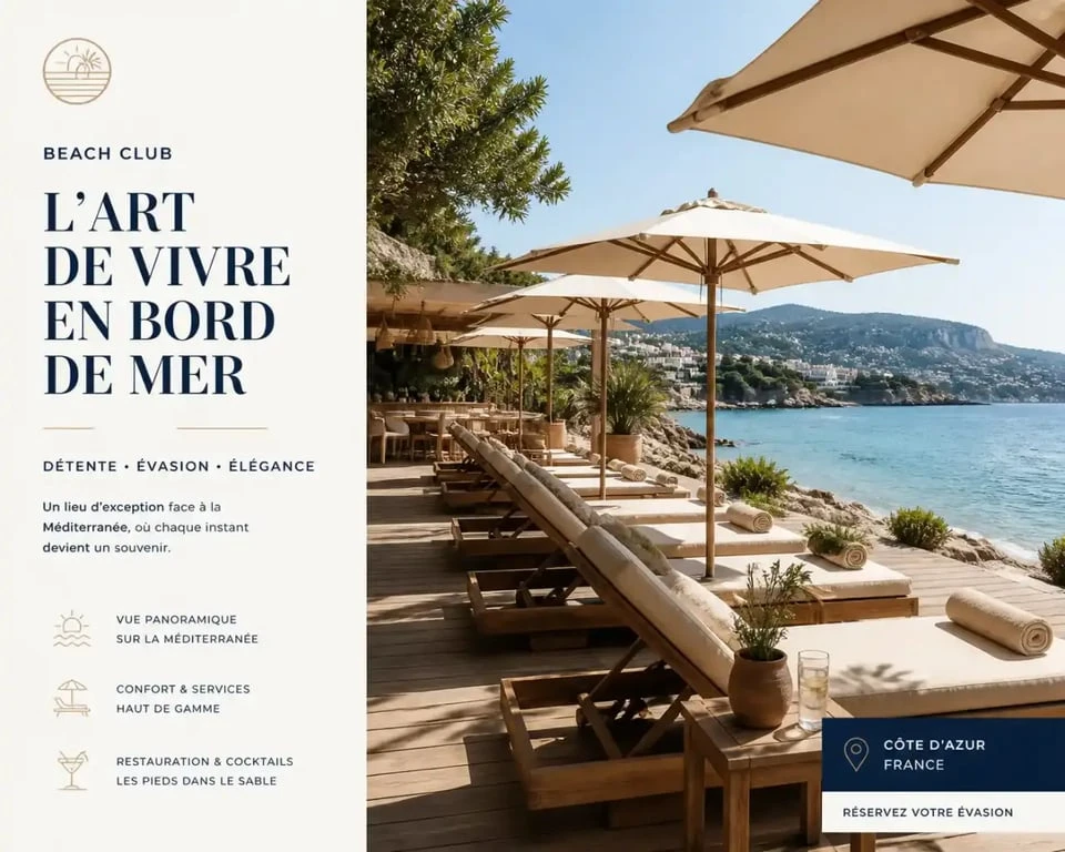 Ambiance détente au Casaboa, plage privée à Saint-Cyr-sur-Mer