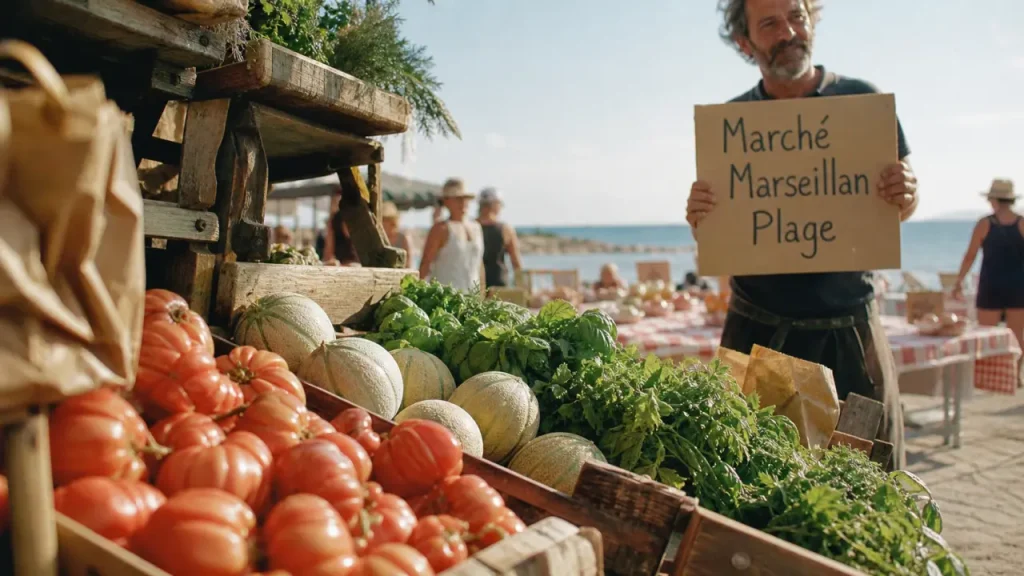 Mardi matin à Marseillan Plage, le marché d’été à ne pas confondre avec le nocturne du jeudi
