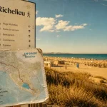 Plage Richelieu Agde, rue des Corsaires et accès PMR