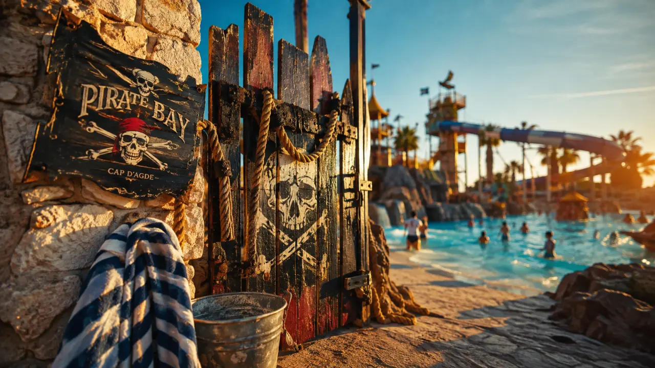 Camping pirate cap d agde, portail pirate et parc aquatique
