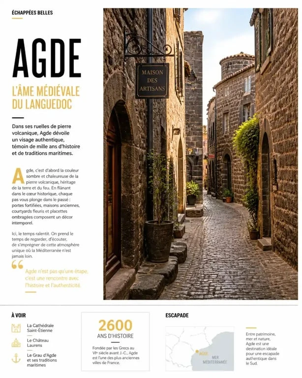 Restaurant Agde centre ville les mieux notés : ambiance du centre historique