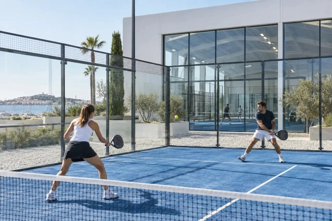 Terrains indoor et outdoor pour jouer au padel au Cap d’Agde