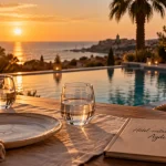 Hotel restaurant Agde : vue terrasse, plage et piscine, dîner