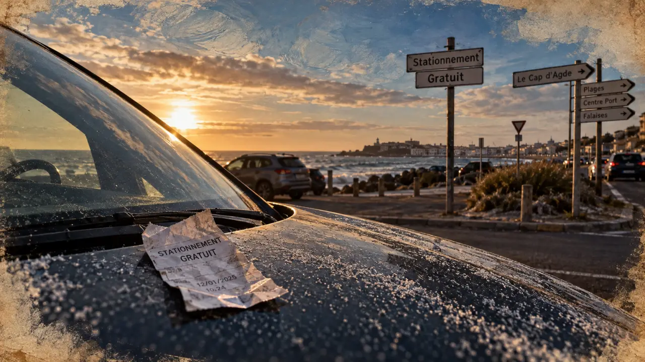 Parking gratuit port cap d agde, gratuit novembre à mars, limité été