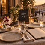 Restaurant l endroit agde : menu du jour et traiteur, vue golden hour