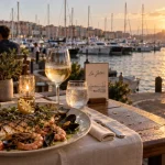 Restaurant la jetée Agde : vue sur le port, poissons et crustacés