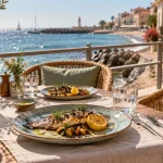 Voilis restaurant grau d agde, terrasse face à la mer
