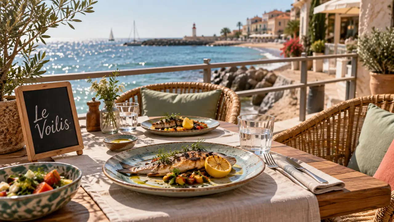 Voilis restaurant grau d agde, terrasse face à la mer