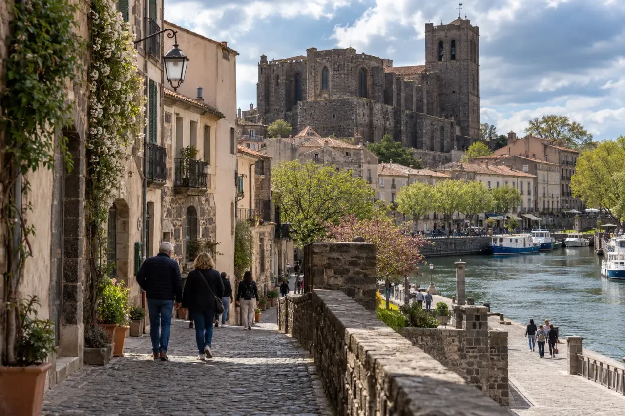 Que faire à Agde en avril : cathédrale Saint-Étienne et quais de l'Hérault