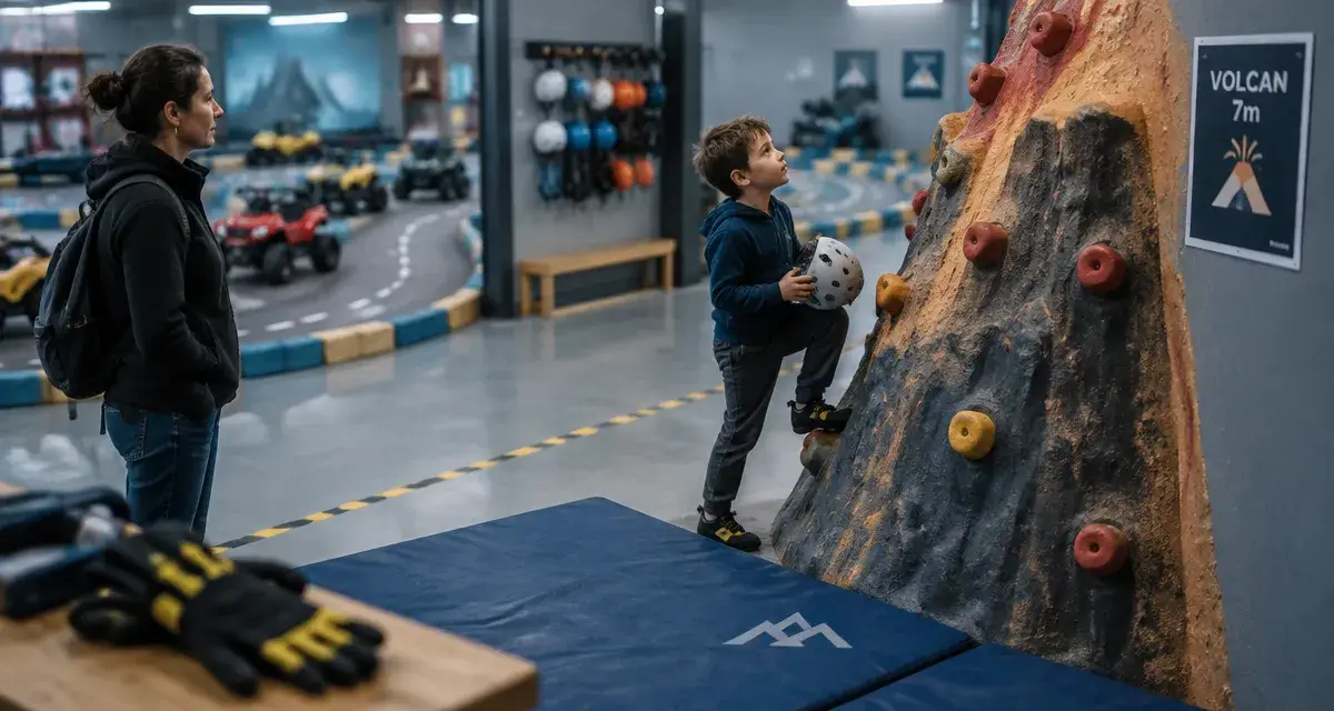 Que faire à Agde quand il pleut avec des enfants : escalade indoor